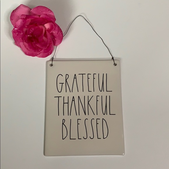 Rae Dunn Other - Rae Dunn “Grateful Thankful Blessed” Plaque